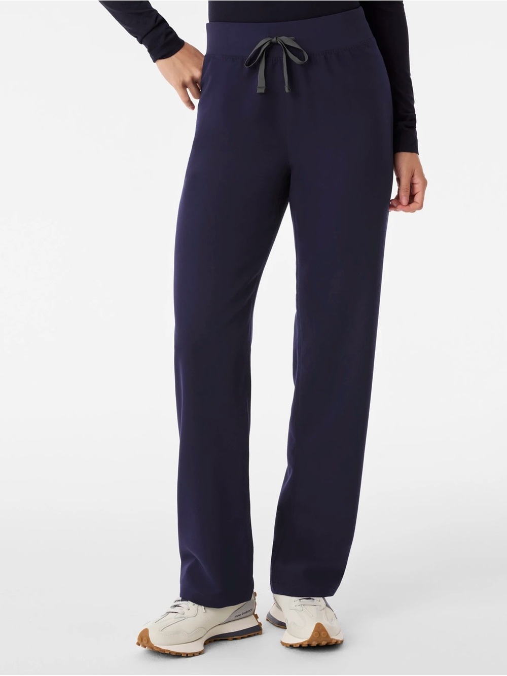 figs livingston high-rise straight-leg scrub pant